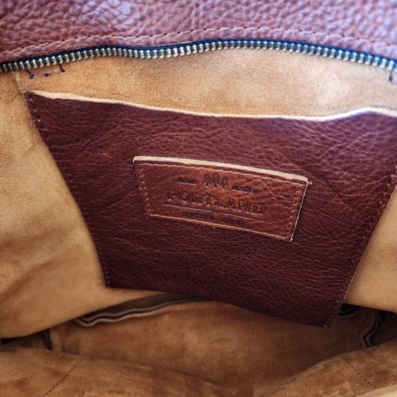 Portand LePortland Leather Goods Large Classic Tote Full Grain Leather Bag Tote - Picture 4 of 9